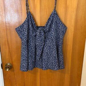SHEIN Blue Floral Print Camisole